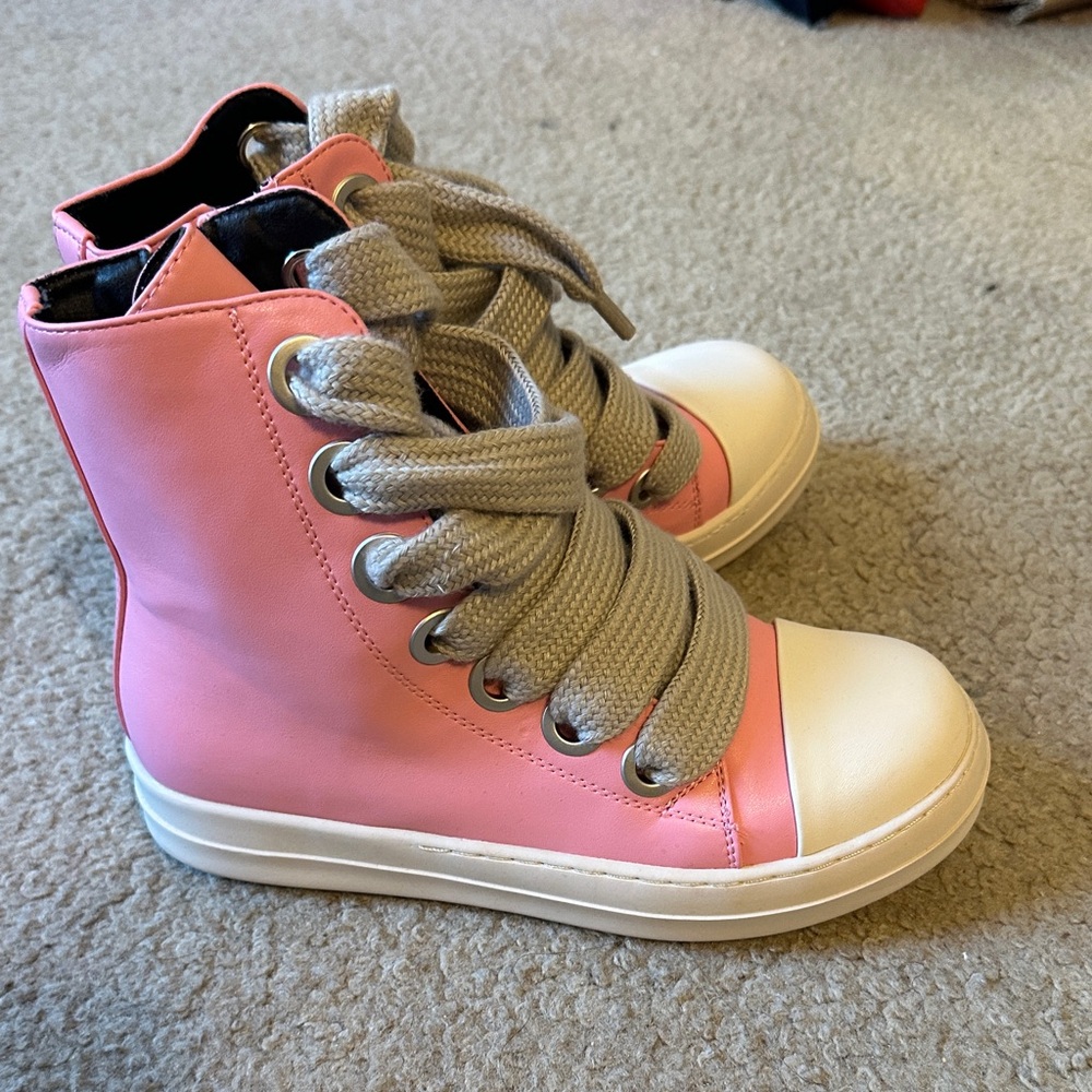 SHEIN Pink and Cream Kids Sneakers - Picture 2 of 2